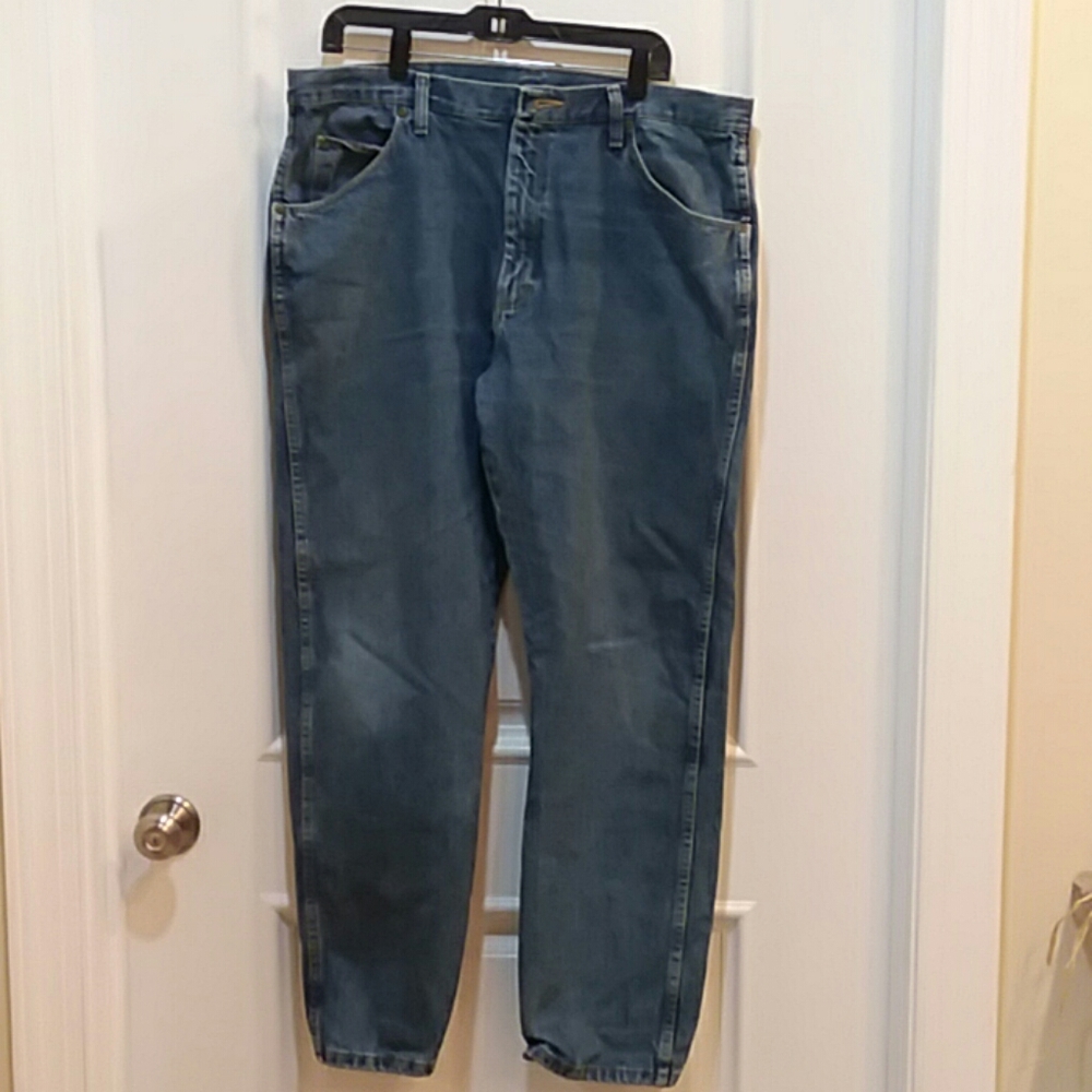 Mens Wrangler Red Tag Regular Fit 5 Pocket Jeans